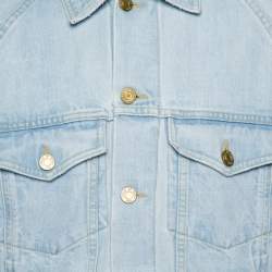 Fear Of God Fifth Collection Light Blue Denim Trucker Jacket M