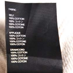 Fear Of God Sixth Collection Cream Cotton Appliqued Mock Neck Sweatshirt S