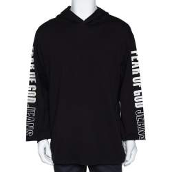 Fear Of God Jeans Fifth Collection Black Knit Hoodie M