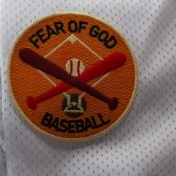 Fear of God Fifth Collection White Mesh Baseball T-Shirt S