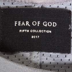 Fear of God Grey Mesh Baseball Jersey Oversized T-Shirt S
