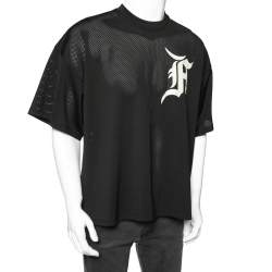 Fear Of God Black Mesh Batting Practice T-shirt for Men