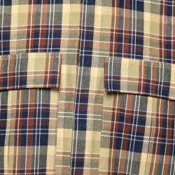 Fear of God Yellow Multicolor Plaid Pattern Long-Sleeve Shirt L