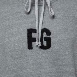 Fear of God Sixth Collection Grey Cotton FG Embroidered Sweatshirt XL