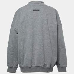 Fear of God Sixth Collection Grey Cotton FG Embroidered Sweatshirt XL