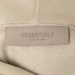 Fear of God Cream Cotton Jersey Hooded Sweatshirt M