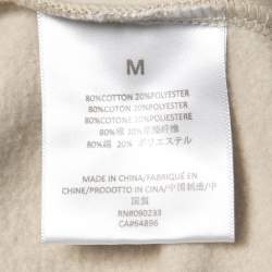 Fear of God Cream Cotton Jersey Hooded Sweatshirt M