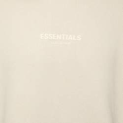 Fear of God Cream Cotton Jersey Hooded Sweatshirt M