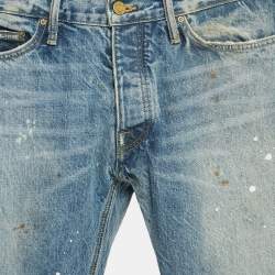 Fear of God Blue Paint Splatter Denim Jeans M Waist 32''