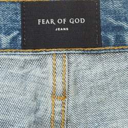 Fear of God Blue Paint Splatter Denim Jeans M Waist 32''