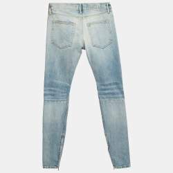 Fear of God Blue Denim Knee Ripped Jeans M Waist 33''