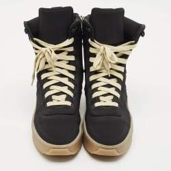 Fear of God Black Neoprene Jungle High Top Sneakers Size 41