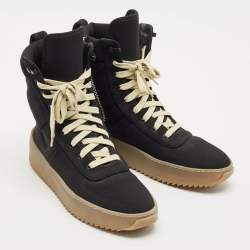 Fear of God Black Neoprene Jungle High Top Sneakers Size 41