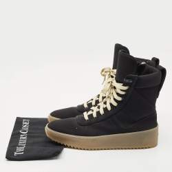 Fear of God Black Neoprene Jungle High Top Sneakers Size 41