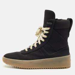 Fear of God Black Neoprene Jungle High Top Sneakers Size 41