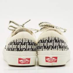 Fear of God x Vans White/Black Canvas Era 95 DX Sneakers Size 42