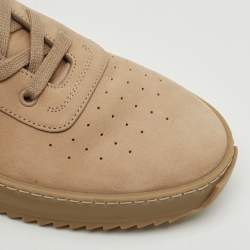 Fear of God Beige Nubuck Leather and Canvas Military Sneakers Size 41