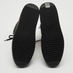 Fear of God Black Nubuck Leather and Canvas Military Sneakers Size 41