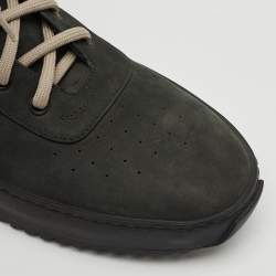 Fear of God Black Nubuck Leather and Canvas Military Sneakers Size 41