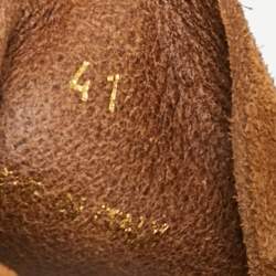 Pre Owned Fear of God Brown Suede Lace Up Runner Low Top Sneakers Size 41