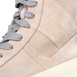 Fear Of God Beige/Grey Suede Military High Top Sneakers Size 40
