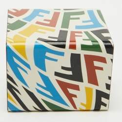 Fendi x Sarah Coleman Multicolor Leather Logo Key Chain