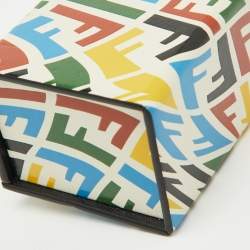 Fendi x Sarah Coleman Multicolor Leather Logo Key Chain