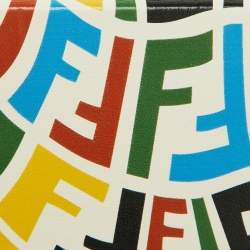 Fendi x Sarah Coleman Multicolor Leather Logo Key Chain