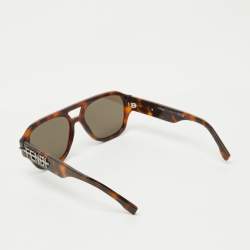 Fendi Havana/Brown FE40130I Fendigraphy Geometric Sunglasses