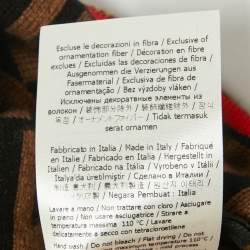 Fendi Brown Zucca Wool Knit Balaclava One Size 