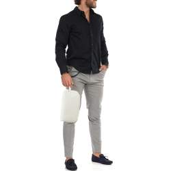 Pre Owned Fendi White Leather Travel Toiletry Case