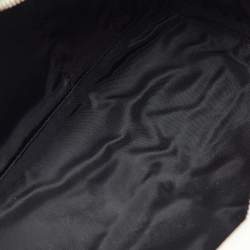 Pre Owned Fendi White Leather Travel Toiletry Case