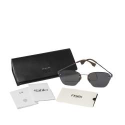 Fendi Black/Grey FF M0057/S Squared Sunglasses