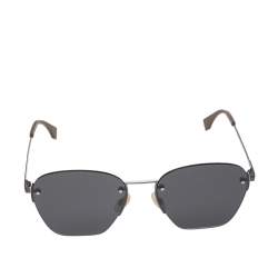 Fendi Black/Grey FF M0057/S Squared Sunglasses