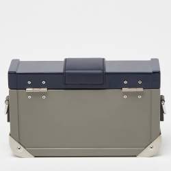 Fendi Tri Color Plexiglass and Leather Mini Trunk Bag