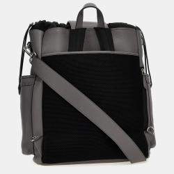 Fendi Grey Leaather Strike Large Fendi Roma Backpack