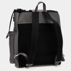 Fendi Grey Leaather Strike Large Fendi Roma Backpack