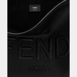 Fendi Black Leather After Fendi Roma shoulder bag