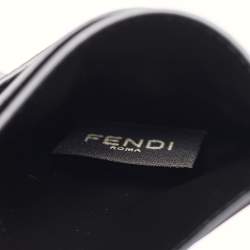 مملوكة مسبقًا Fendi Grey Zucca Coated Canvas and Leather Diagonal Card Holder