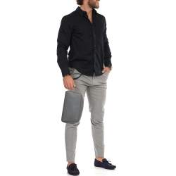 مملوكة مسبقًا Fendi Grey Leather Travel Kit Pouch