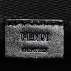 Fendi Brown Leather Travel Kit Pouch