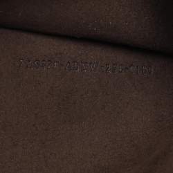 Fendi Brown Leather Travel Kit Pouch