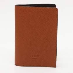 Fendi Brown Leather Travel Kit Pouch