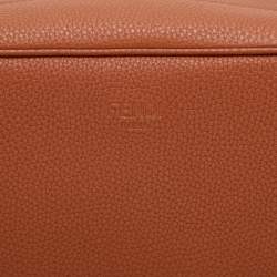 Fendi Brown Leather Travel Kit Pouch