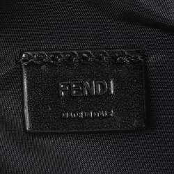 Fendi Red Leather Travel Kit Pouch With Passport Holder