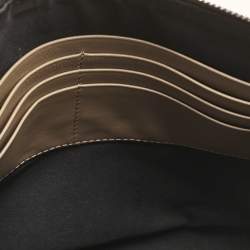 Fendi Tricolor FF Coated Canvas and Leather Diagonal Flat Pouch