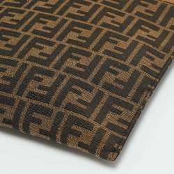Pre Owned Fendi Large Brown Zucca Canvas Flat Pouch
