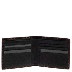 مملوكة مسبقًا Fendi Orange Selleria Leather Bifold Wallet