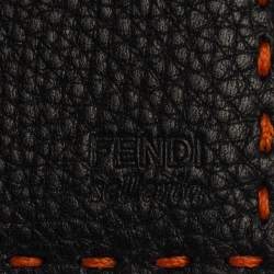 مملوكة مسبقًا Fendi Orange Selleria Leather Bifold Wallet