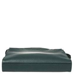 Fendi Dark Green Selleria Leather Peekaboo Iconic Fit Briefcase
